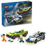 City Police Car and Muscle Car Chase - 60415, 213-pcs, Ages 6+