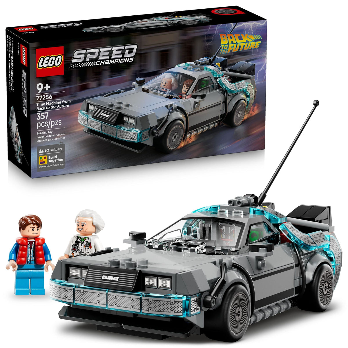 Speed Champions Time Machine From Back To The Future - 77256, 357-pcs, Ages 9+
