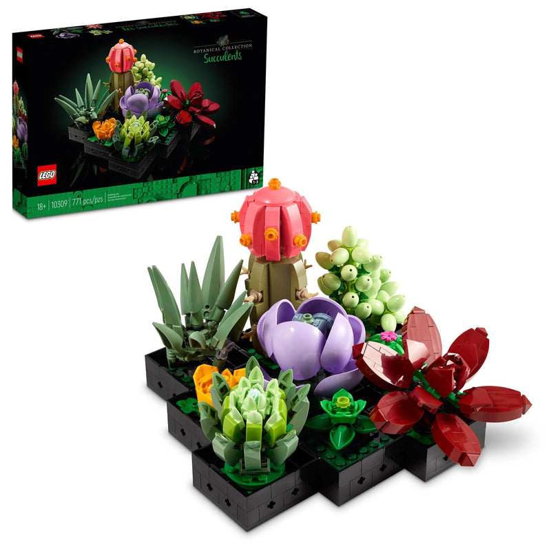 The Botanical Collection Succulents Building Set – 10309, 771-pcs, Ages 18+ J3824