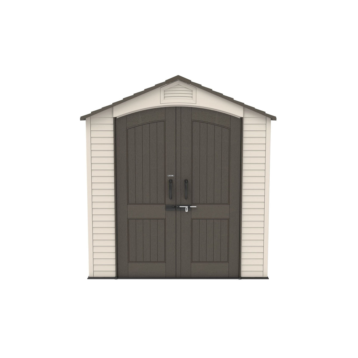Lifetime Lockable Steel Shed, Beige, 7 x 12 -ft