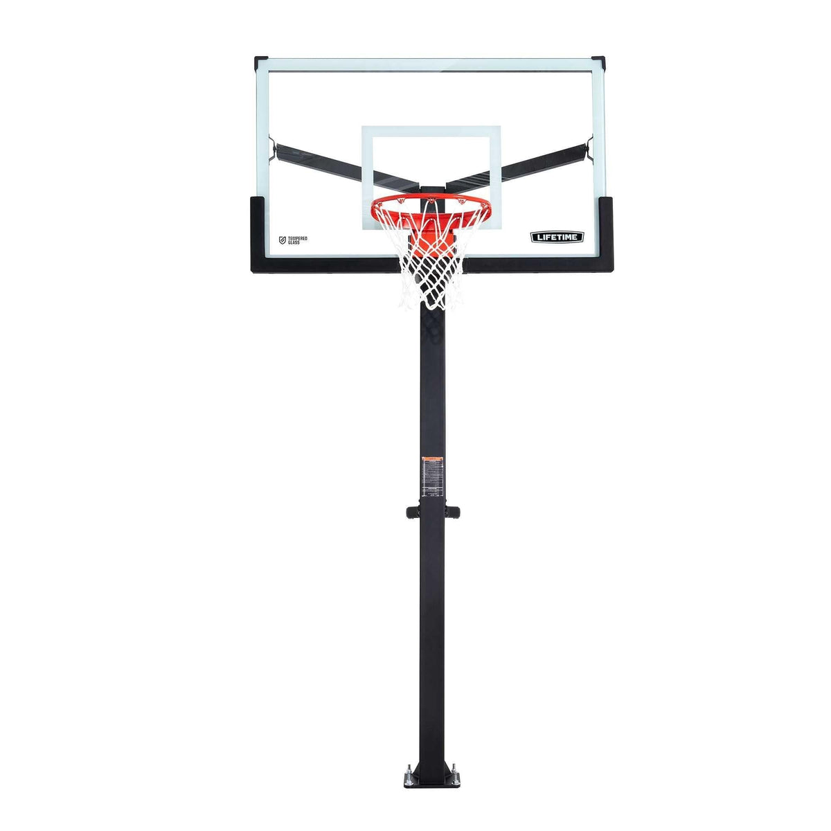 Lifetime Mommoth Bolt Down Basketball Hoop with 60-in Tempered Glass