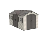 Lifetime Outdoor Storage Shed with Dual Side Entry, 15 x 8-ft