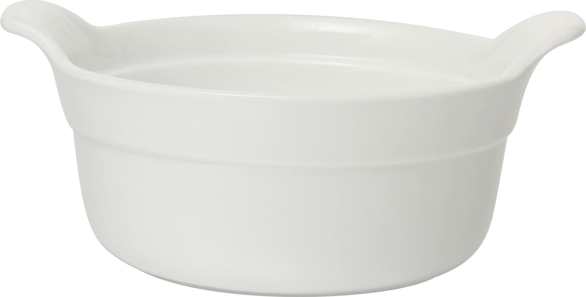 Porcelain French Onion Soup Bowl with Handles, 475-mL, White