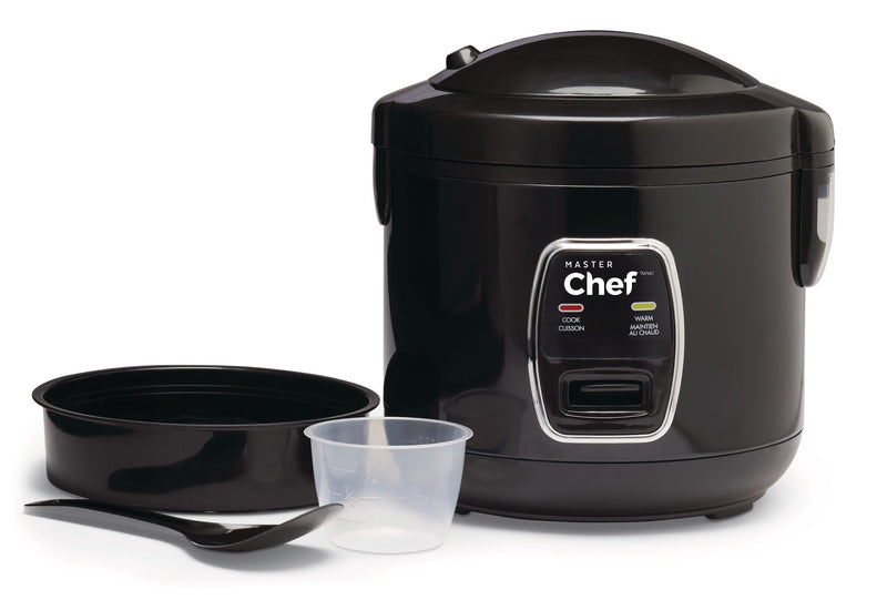 Deluxe Non-Stick Rice Cooker & Steamer, Black, 10 Cups E2948