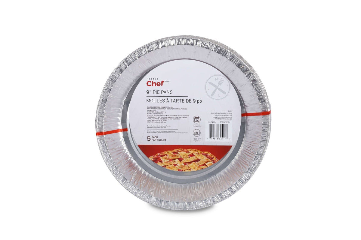 Disposable Deep Pie Pan, 9-in, 5-pk