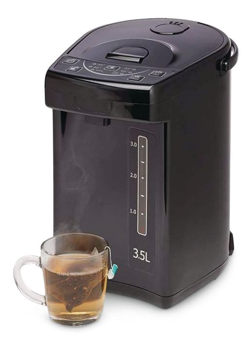 Electric Hot Water Boiler, Warmer & Dispenser with Handle, Black, 3.5-L O2031