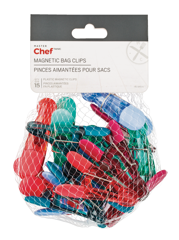 Magnetic Bag Clips, 15-pk