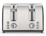 Stainless Steel Toaster with 3 Settings, 4-Slice