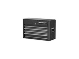 4-Drawer Tool Storage Chest with Liners, Black, 24-in