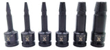 MAXIMUM 6 Piece 1/2" Drive Impact Screw Extractor Rail