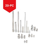 MAXIMUM Extension Tool & Socket Accessory Set, 20-pc