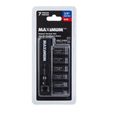 MAXIMUM Impact Driver Socket Set, SAE, 7-pc