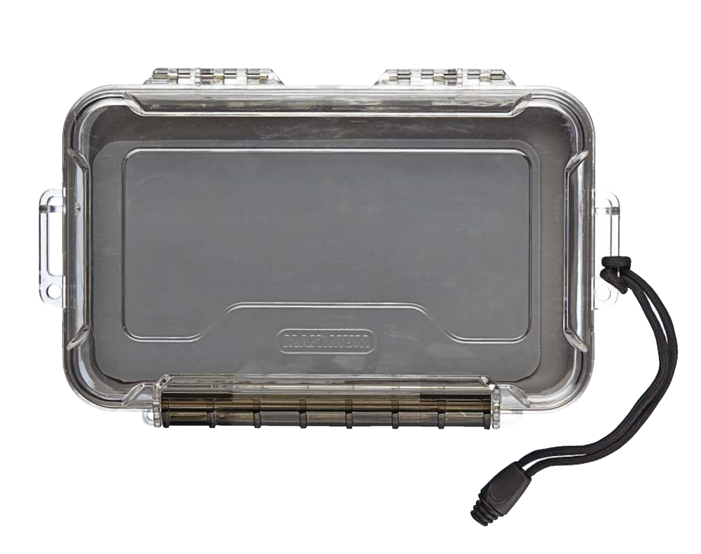 MAXIMUM IP68 Portable Plastic Water Resistant Case with Wrist Strap, Large