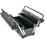 MAXIMUM Portable 5-Tray Cantilever Tool Box, Black, 21-in