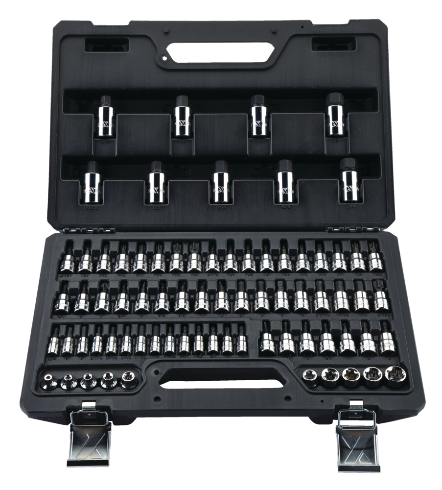 MAXIMUM Professional Grade Bit Socket Set, 75-pc