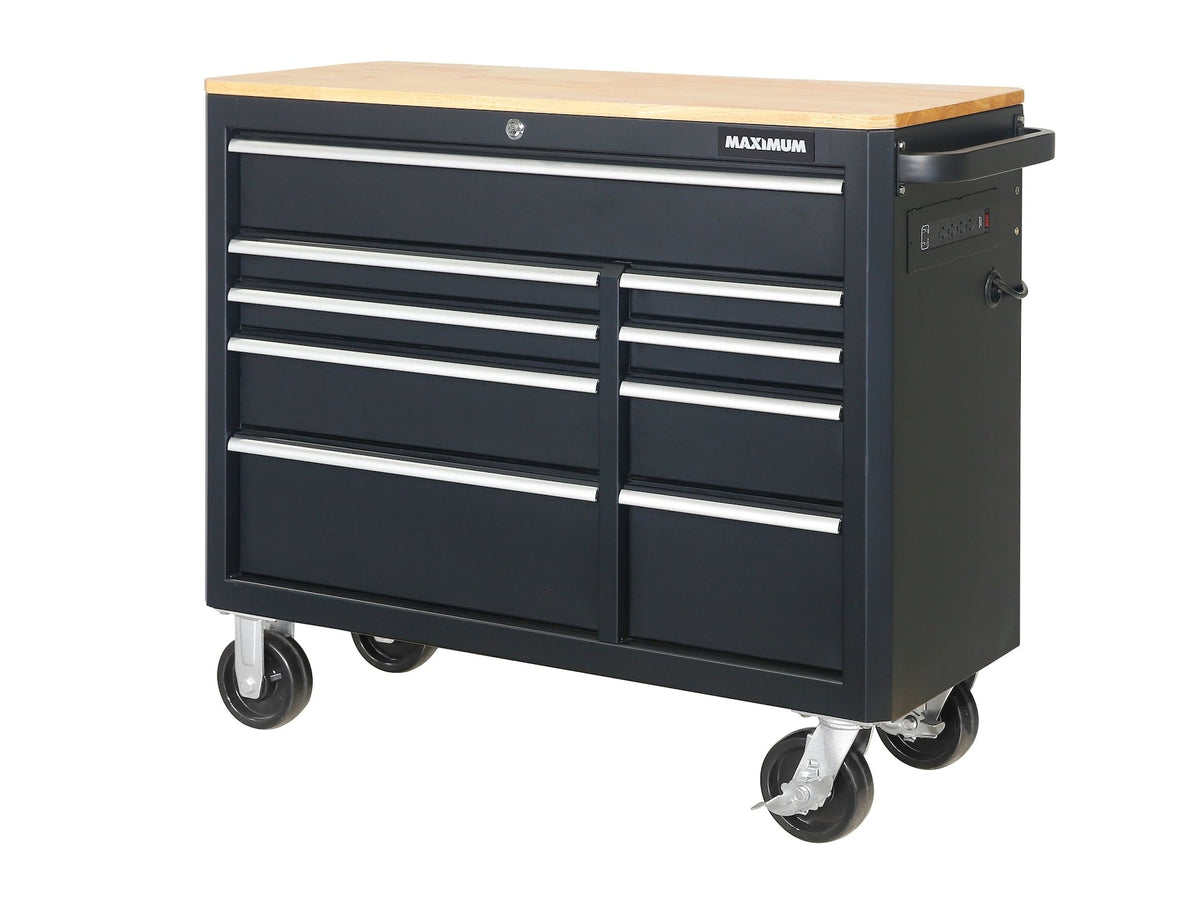 MAXIMUM Tool Cabinet with Integrated Power Strip, 43-in
