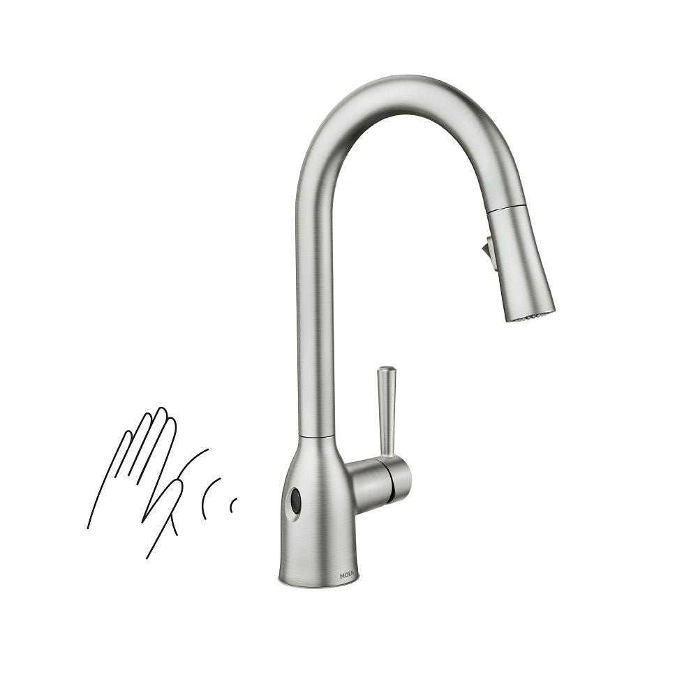 Adler Single Handle Kitchen Faucet with, Spot-resistant Stainless