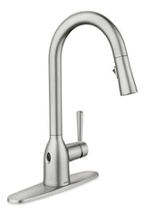 Adler Single Handle Kitchen Faucet with, Spot-resistant Stainless