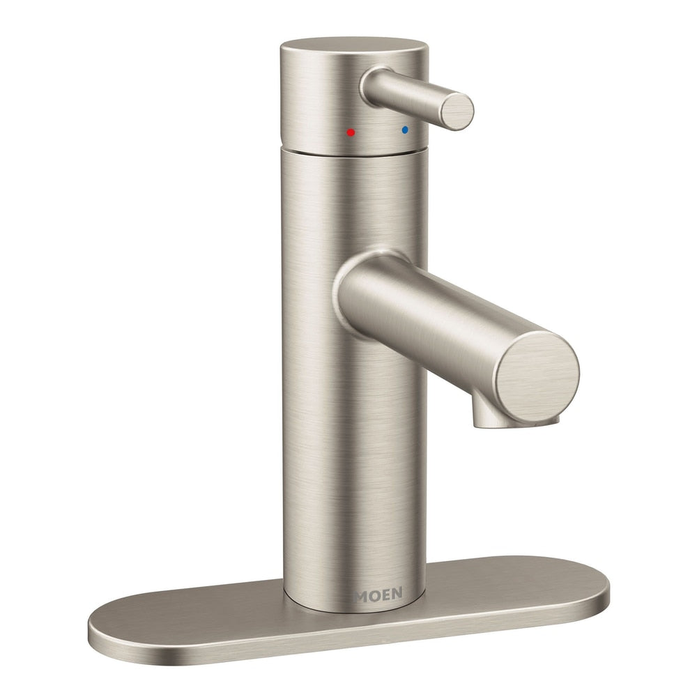 Align Single Handle High Arc Single Hole Bathroom Sink Faucet, Brushed Nickel