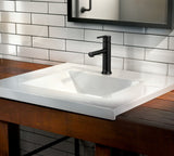 Arlys Single Handle Bathroom Faucet, Matte Black