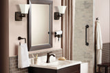 Voss Double Handle High Arc Single Hole Bathroom Sink Faucet, WaterSense Certified, Oil Rubbed Bronze