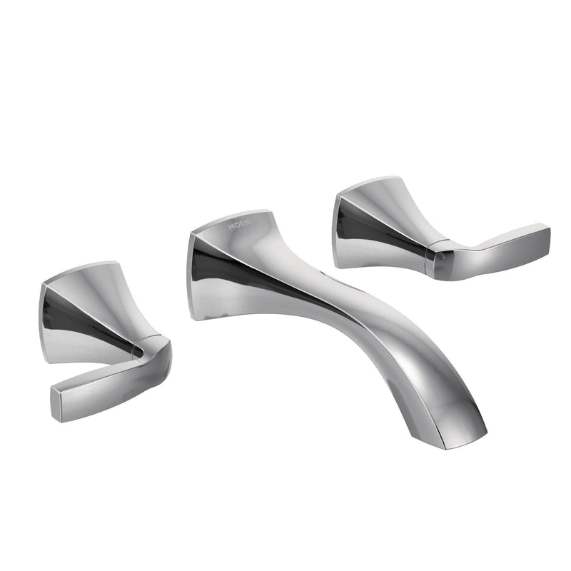 Voss Two-Handle Wall Mount Bathroom Faucet Trim Kit (Valve Required), Chrome V4042