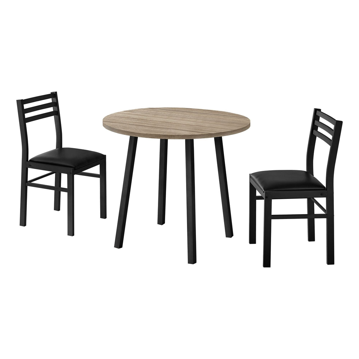Dining Set, Taupe, 3-pc