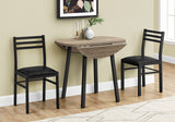Dining Set, Taupe, 3-pc