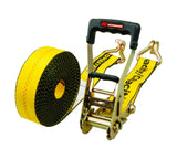 10,000-lb Ratchet Tie Down Strap, Abrasion Resistant, 2-in x 27-ft