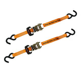 3,000-lb Ratchet Tie Down Straps, with Power Grip Padded Handles, 1-in x 10-ft, 4-pk