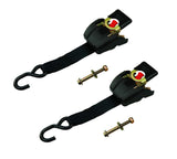 3,300-lb Retractable Transom Tie Down Strap, 2-in x 43-in, 2-pk