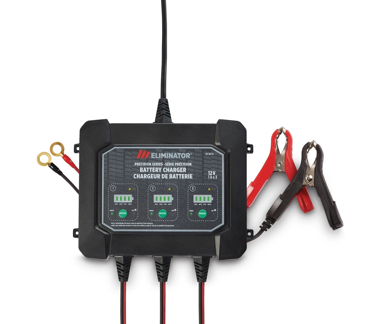 Eliminator Precision Series 3-Bank Smart Battery Charger/Maintainer, 3X1-Amp, 12V