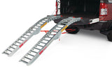 Steel Rung Folding Arched Loading Ramps Pair, Easy-To-Use, 84-in, 2-pc