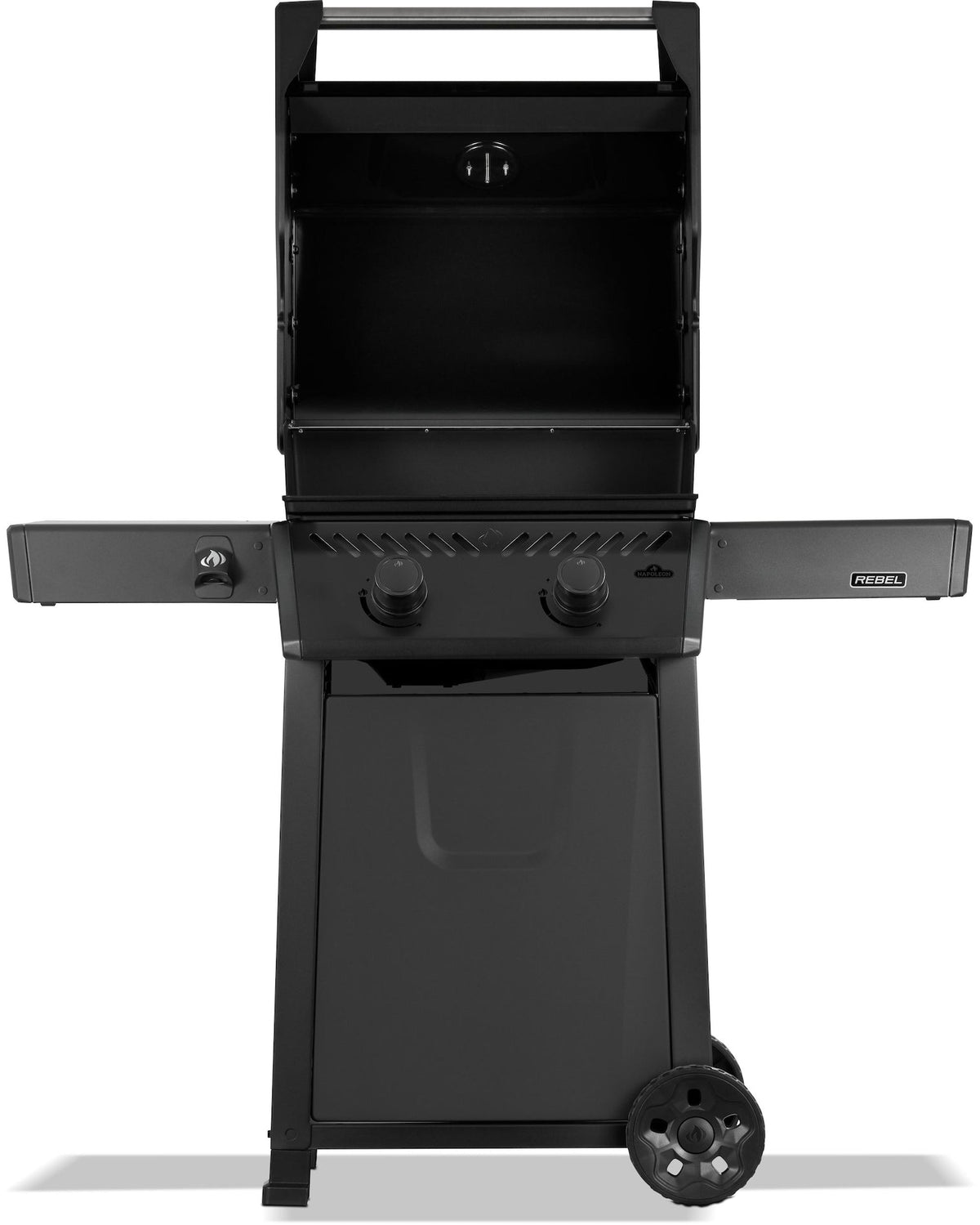 Rebel 365 2-Burner LP Gas BBQ, Matte Black