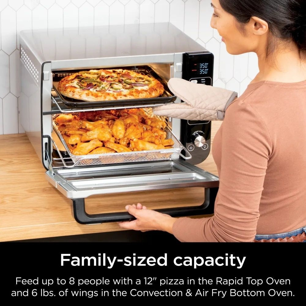 Ninja Double Door 12-in-1 Countertop Electric Convection Oven & Air Fryer with