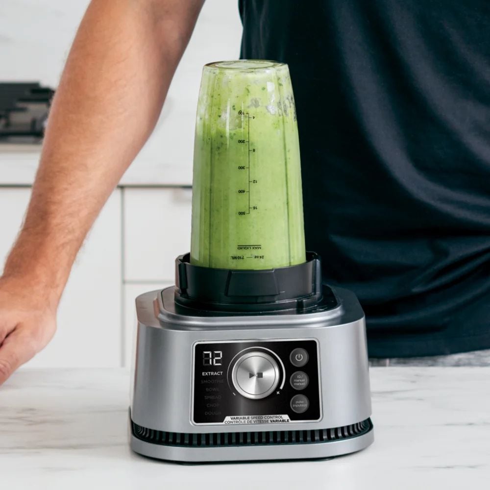 Ninja Power Blender & Processor System with Smoothie Bowl Maker & Nutrient Extractor, Silver, 1400W