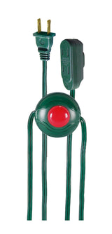 14-ft 7-in 16/2 Indoor Extension Cord, ON/OFF Foot Switch, Green