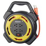 25-ft 16/3 Extension Cord with Storage Reel, 4 Grounded Outlets and Circuit Breaker
