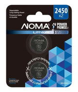 CR2450 Lithium Battery, Long-Lasting Power, 2-pc