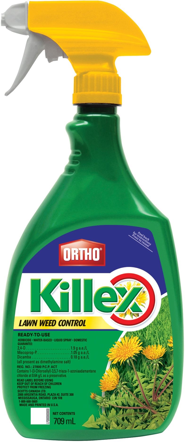Killex Ready-to-Use Lawn Weed Control/Killer, Herbicide, 709-mL