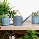 Metal Watering Can, Blue, 2.84-L