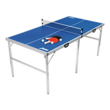 Foldable Tailgate Table Tennis Table, 6 x 3-ft