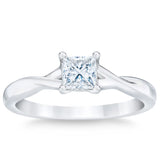 Princess Cut Diamond Solitaire Ring (0.50 ct)
