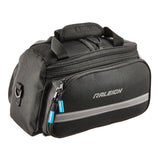 Expandable Rack Top Bike Bag withRemovable Carry Strap & Reflective Strip, Black