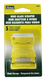 Richard Mini Glass Scraper with Single Edge Razor Blades, 6-pc