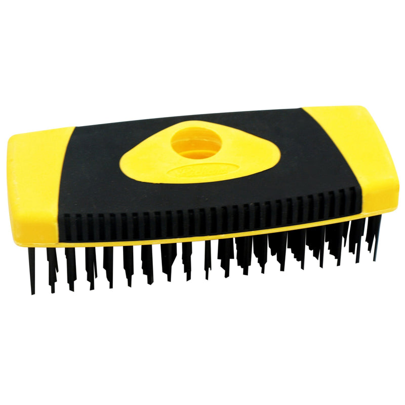 Wire Block Brush Cleans/Removes Paint, Rust & Dirt From Metal, 5.4 x 16.8-cm P8052