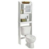 Caraway 1-Door Over-The-Toilet Spacesaver Bathroom Storage Shelf/Cabinet, Soft White