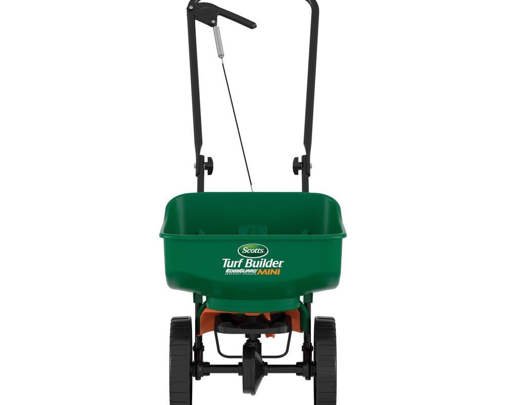 Turf Builder Mini Edgeguard Broadcast Spreader, 5,000 sq. ft.