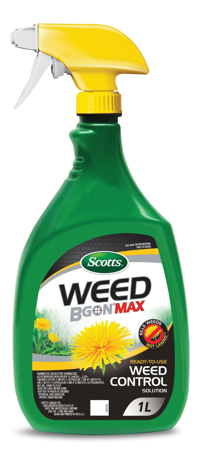 Weed B Gon MAX Ready-to-Use Weed Control/Killer, Herbicide for Lawns, 1-L T6398