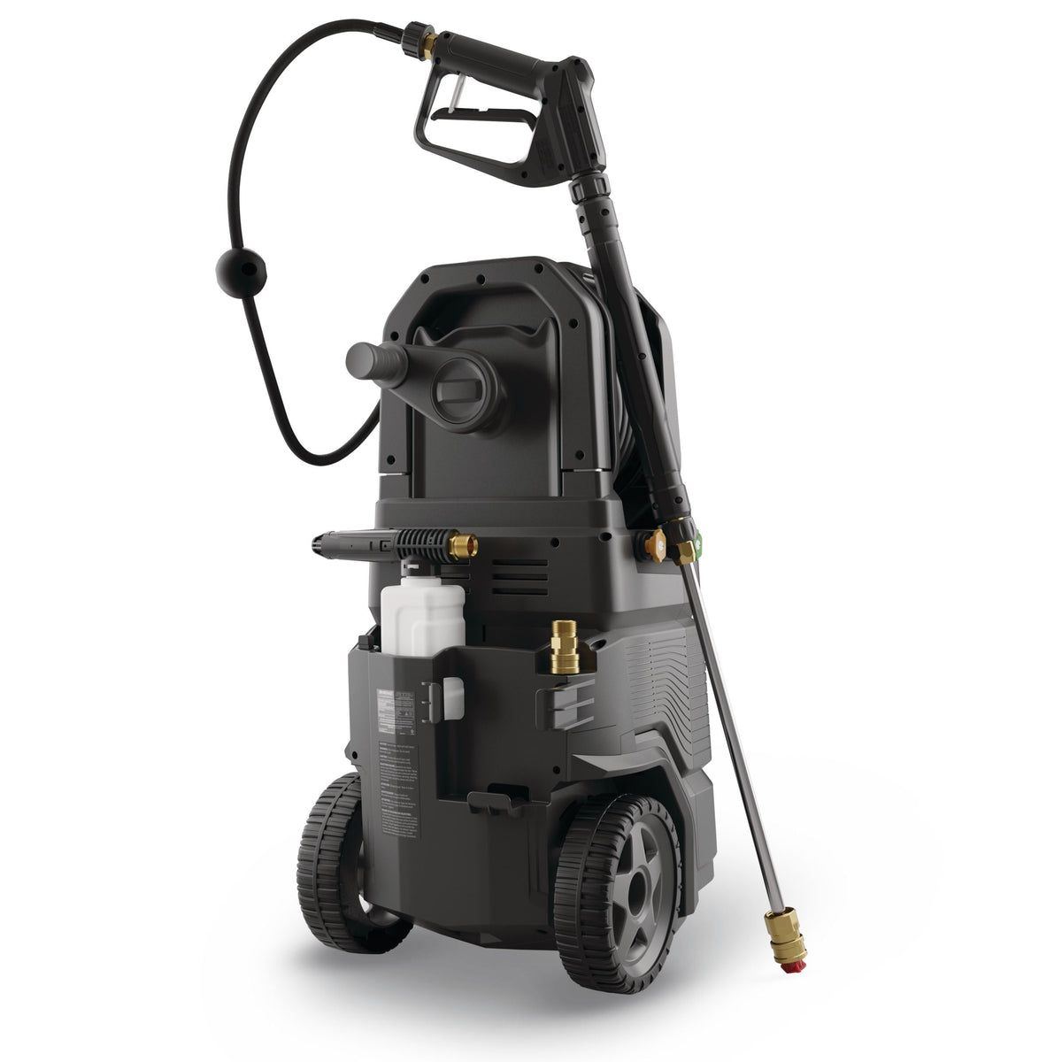 Platinum 2100 PSI 1.5 GPM Corded Cold Water Wheeled Brushed Electric Pressure Washer with Foam Blaster